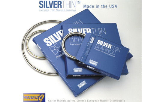 Carter Manufacturing continues to deliver “Made in the USA” Silverthin Precision Thin Section Bearings offering customers Strength, Reliability, and Flexibility