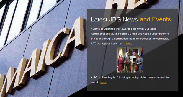 Jamaica Bearings, Co. (JBC) Awarded the Small Business Administration’s (SBA) 2015 Region 2 Small Business Subcontractor of the Year