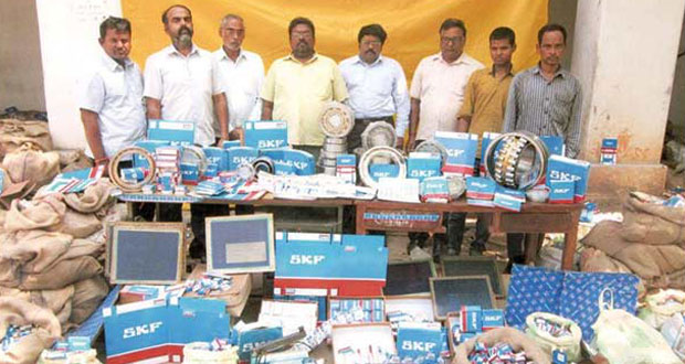 Eight persons arrested during counterfeit ball bearing raid