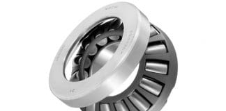 Supporting fast-turning shafts using thrust spherical roller bearings
