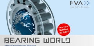 Call for Papers Bearing World Conference 2018 – Extended deadline: October 30th, 2017