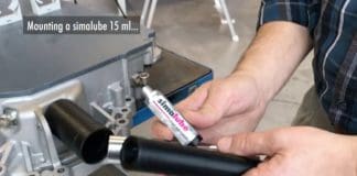 Installation of simalube 15 ml in confined spaces