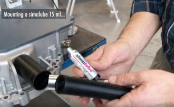 Installation of simalube 15 ml in confined spaces