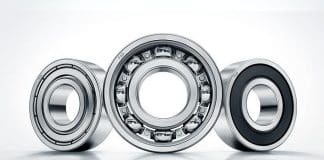 Deep groove ball bearings offer longer life, less noise and lower friction