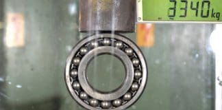 How Strong Are Ball Bearings? How Fast is the Shrapnel? Hydraulic Press Test!