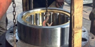 Rolling bearings for coal pulverizer