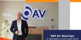 OAV Air Bearings for nanonewton and micro force control applications and testing