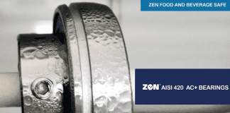ZEN Launches Eco-Friendly, Food-Grade, Anti-Rust Coated Bearings for Food & Beverage Industry