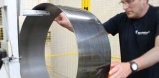 Larges bushes with individual diameter though rolling of plain bearing plates