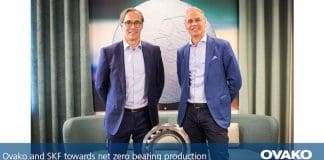 Ovako and SKF reach milestone in journey towards net zero bearing production
